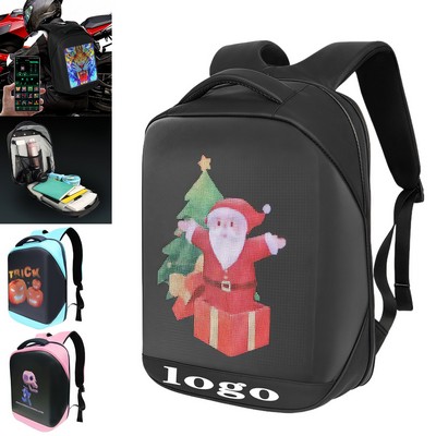 LED Pixel Art Display Backpack With App Control