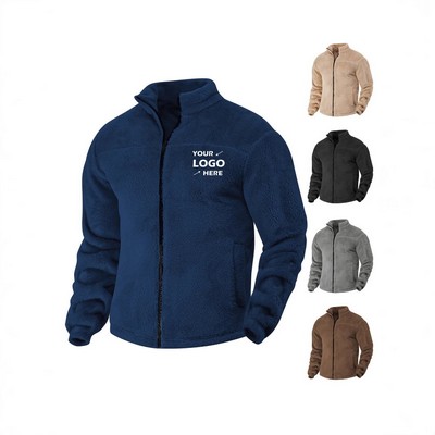 Men's Full Zip Plush Jacket
