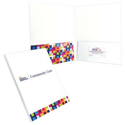 9"x12" Two Pocket Folder with 1/2" Backbone Printed Full Color