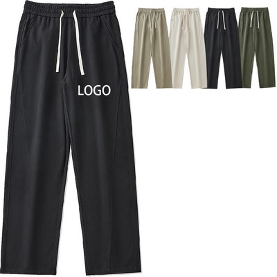 270G Twill Fabric Wide-leg Trousers