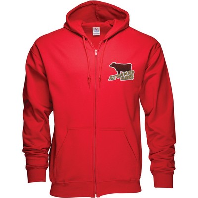 Zippered Hoodie 50/50 Embroidered