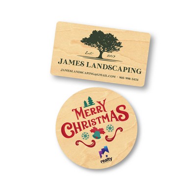 Wood Stickers - 2"x2"