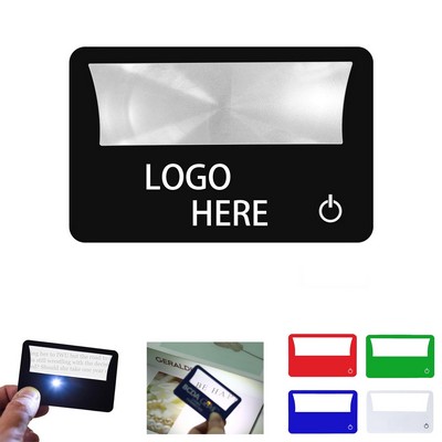 Credit Card Magnifier With LED Flashlight