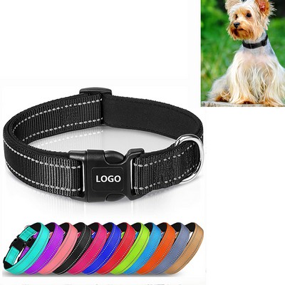 Solid Color Reflective Pet Collar