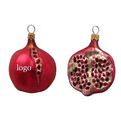 Pomegranate Glass Ornament