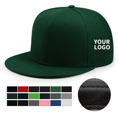 Embroidered Trucker Cap With Ponytail Opening Snapback