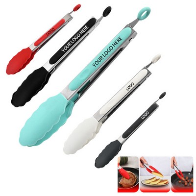 Stainless Steel silicone Food Tongs