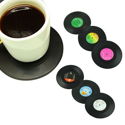 Retro Vinyl Record Coaster