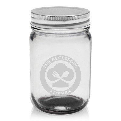 12 oz. Mason Jar Storage Container (Engrave Imprint)
