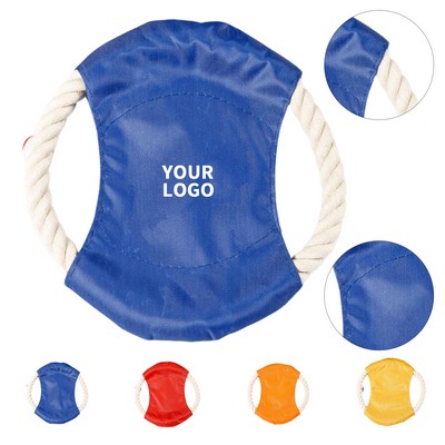 Rope Flying Disc Dog Toy Chew Resistant Design