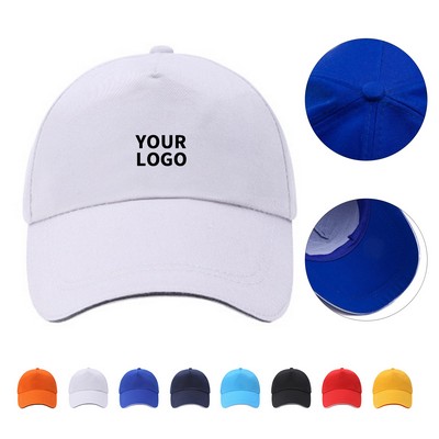 Cotton Twill Baseball Cap With Adjustable Closure