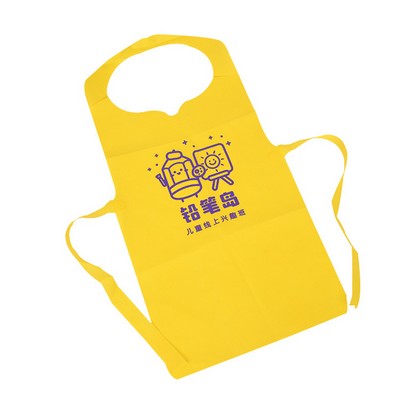 15" X 23.6" Non-Woven Disposable Kids Artist Apron Painting Aprons