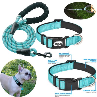 Reflective Dog Collar Padded with Soft Neoprene