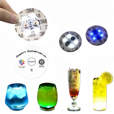 LED Bottle Coaster Light with 3 Modes