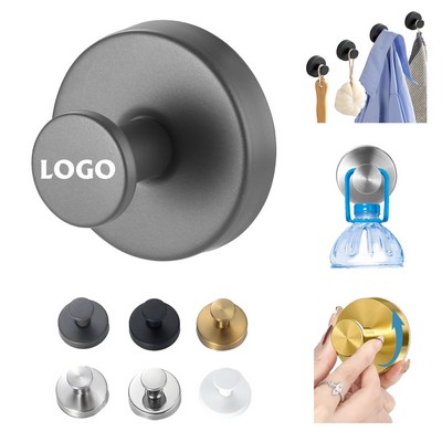 Punch-Free Stainless Steel Suction Cup Hook
