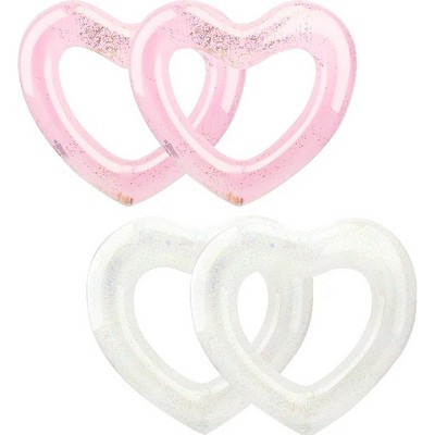 Heart-shaped swimming ring