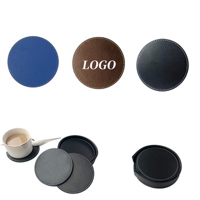 Round PU Coffee Mat Tea Cup Mat