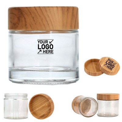6oz Glass Jar with Bamboo Lid