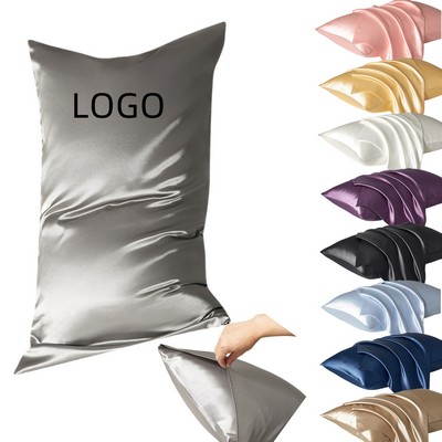 2-Pack Summer Washed Ice Silk Pillowcases