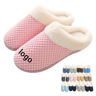 Winter Memory Foam Coral Fleece Slippers