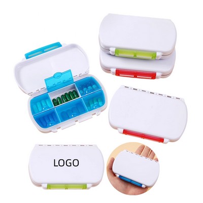 Small Independent 6-Compartment Pill Box