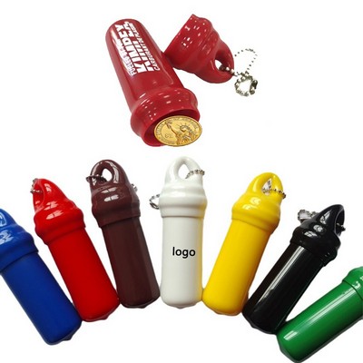 Portable PVC Coin Keychain