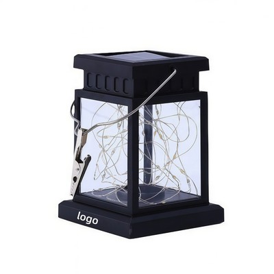 Solar Powered Vintage Style Outdoor Lantern for Garden and Patio Ambiance