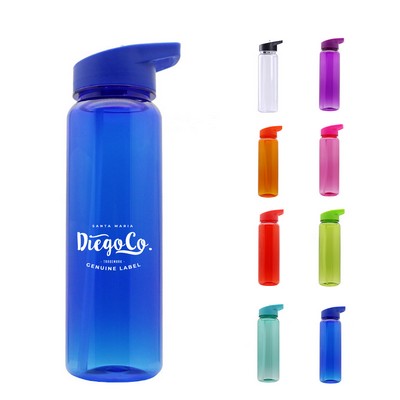 24oz Convenient One-Hand Lock Water Bottle