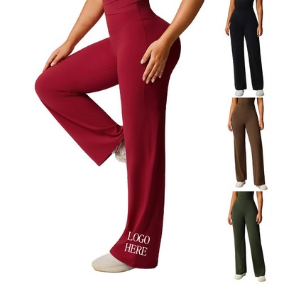 High-Waisted Flare Yoga Pants With Lifting Effect