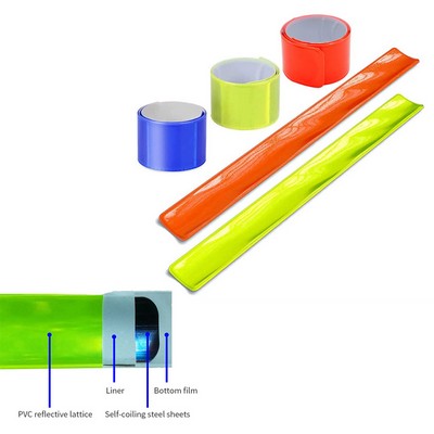 Reflective PVC Slap Bracelet