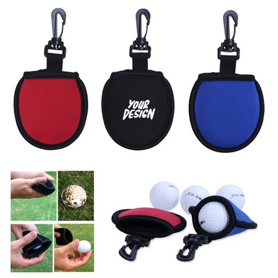 Golf Ball Cleaning Pouch with Hook