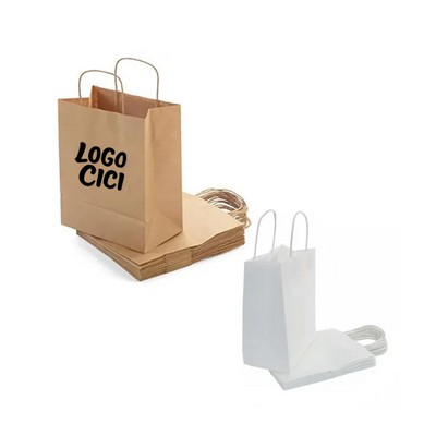 Reusable Christmas Kraft Paper Gift Bags