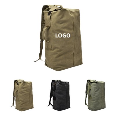 Large Capacity Canvas Travel Backpack