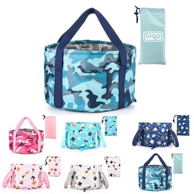 21L Folding Camping Washbasin Bucket