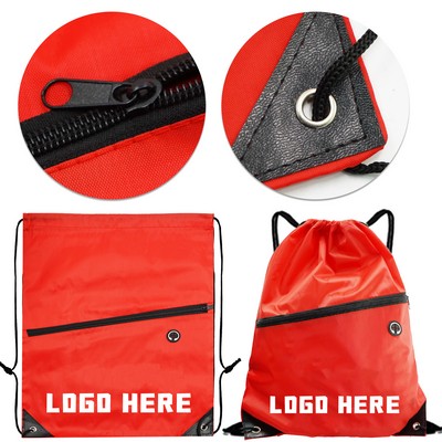 FULL COLOR Polyester Drawstring Sports Backpack