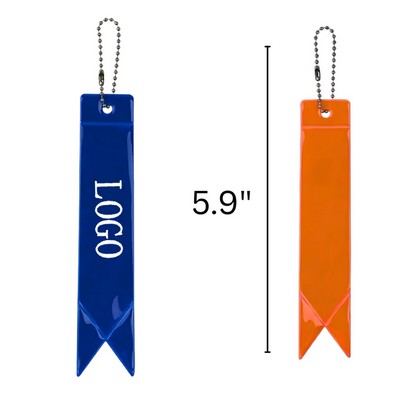 Reflective Safety Ribbon Charm