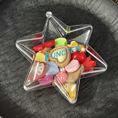 Hexagon Shaped Acrylic Fillable Ornaments DIY Christmas Ball