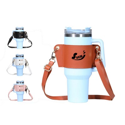 Tumbler Carrier with Shoulder Strap