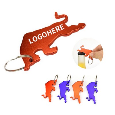 Fury Bull Keychain Bottle Opener