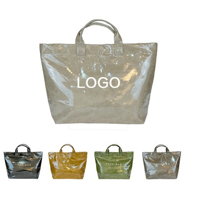 Kraft Paper TPU Tote Bag