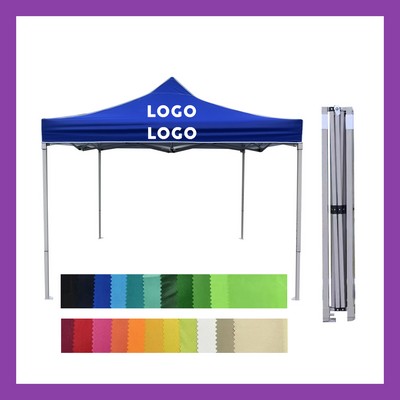 FULL COLOR Custom Printed Pop-Up Tent Kit w/ Steel Frame