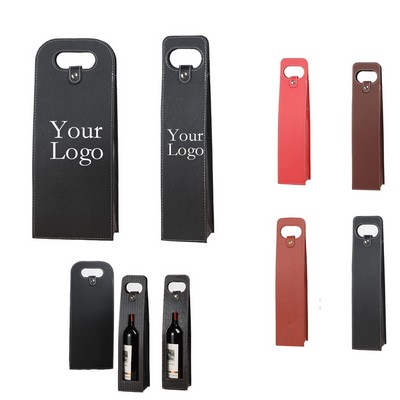 Leather Red Wine Tote Bag