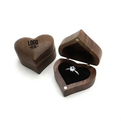 Walnut Wood Ring Gift Box