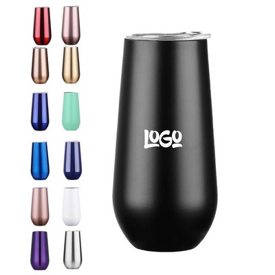 6Oz Stainless Steel Wine Tumbler