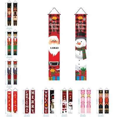 Personalized Oxford Fabric Christmas Couplet Banner