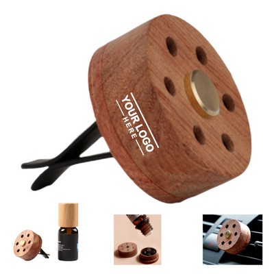 Solid Wood Car Vent Aroma Diffuser