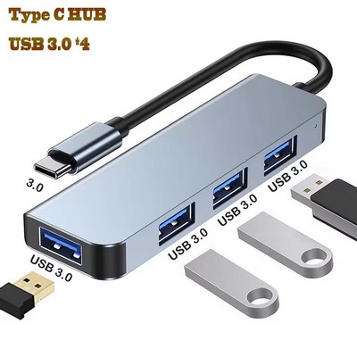 Type C Adapter 4 Ports Converter