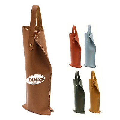 PU Leather Wine Tote Bag