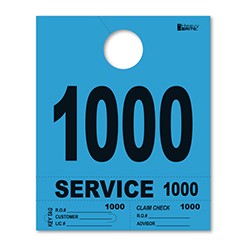 1000-1999 Heavy Brite™ Blue Premium Service Number Tag
