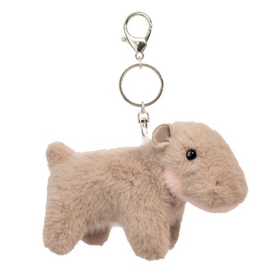 Hippo Bag Charm - Stuffed Animal Key Chain